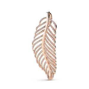 Pendente PANDORA Piuma in pave - 380350CZ (immagine per) Pendente PANDORA Piuma in pave - 380350CZ