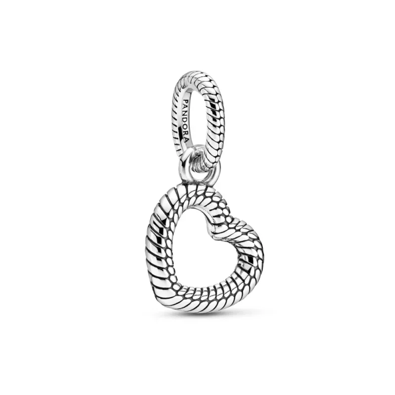 (immagine per) Pendente PANDORA a cuore aperto con maglia snake - 399094C00