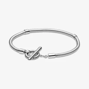 (immagine per) Bracciale Pandora Moments con maglia snake e barretta a T - 599082C00