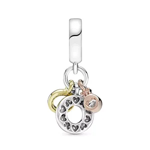 (immagine per) Charm pendente PANDORA Triplo monogramma e logo - 769044C01
