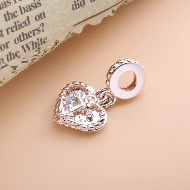 (immagine per) Charm pendente PANDORA ancora con fune amore e cuore - 788940C01 - Visualizza 2