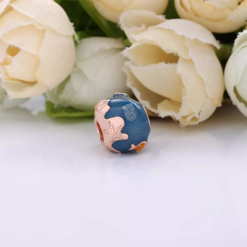 (immagine per) Charm PANDORA pesce e onde dell’oceano sfavillante - 789004C01 - Visualizza 2