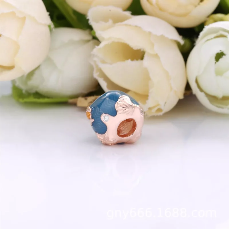 (immagine per) Charm PANDORA pesce e onde dell’oceano sfavillante - 789004C01 - Visualizza 3