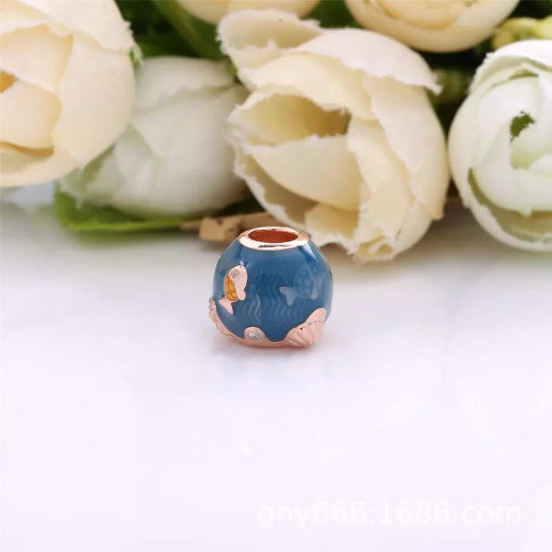 (immagine per) Charm PANDORA pesce e onde dell’oceano sfavillante - 789004C01 - Visualizza 4