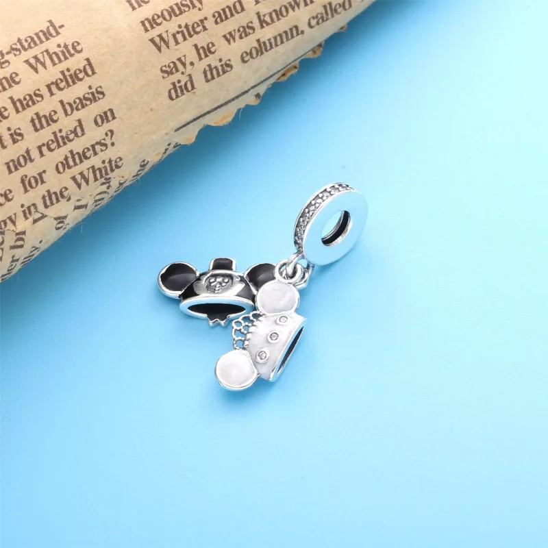 (immagine per) Charm pendente PANDORA matrimonio mickey mouse e minnie disney parks - 798804C01 - Visualizza 4
