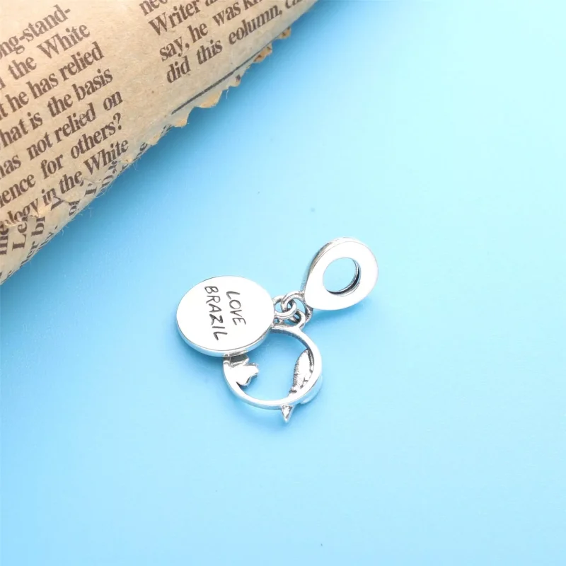 (immagine per) Charm pendente PANDORA pappagallo e spiaggia brasile - 798919C01 - Visualizza 4