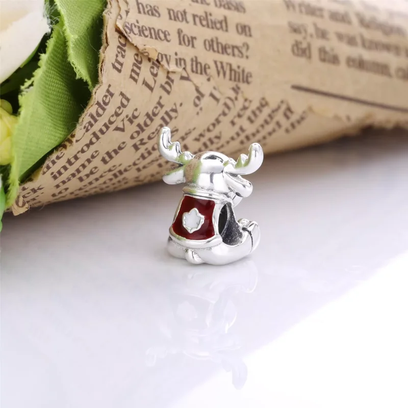 (immagine per) Charm PANDORA foglia d’acero con alce del canada - 798931C01 - Visualizza 4