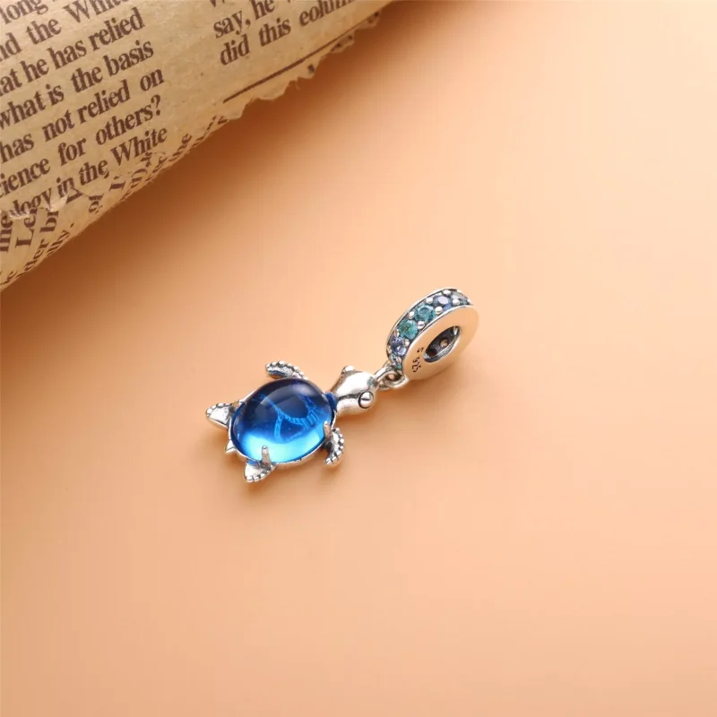 (immagine per) Charm pendente PANDORA tartaruga di mare in vetro di murano - 798939C01 - Visualizza 2