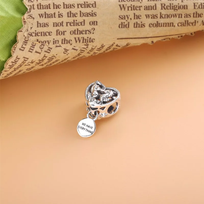 (immagine per) Charm PANDORA openwork cuore e cavallucci marini - 798949C00 - Visualizza 5