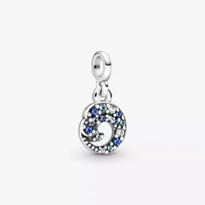 (immagine per) Mini Charm pendente PANDORA La mia onda dell’oceano blu - 799010C01