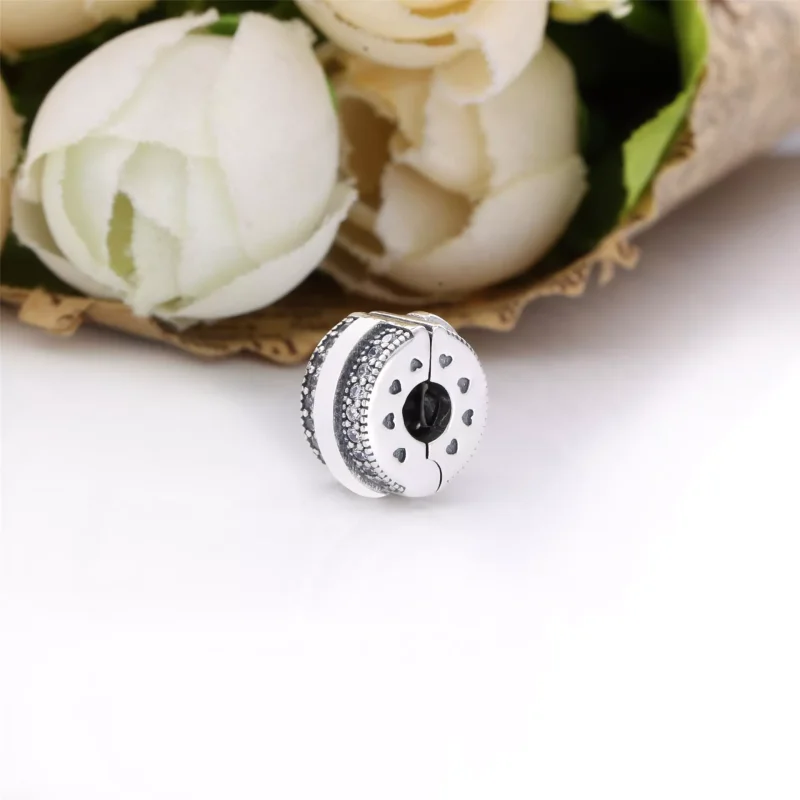 (immagine per) Clip PANDORA con logo e pavé scintillante - 799042C01 - Visualizza 3