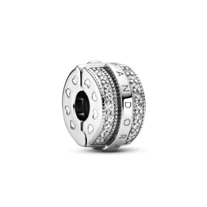 (immagine per) Clip PANDORA con logo e pavé scintillante - 799042C01