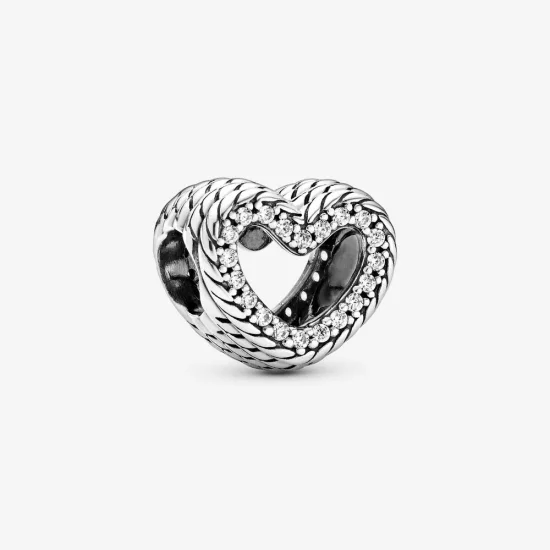 (immagine per) Charm PANDORA a cuore aperto con maglia snake - 799100C01