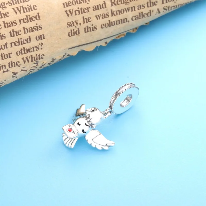 (immagine per) Harry Potter, Charm pendente PANDORA La civetta Edvige - 799123C01 - Visualizza 4