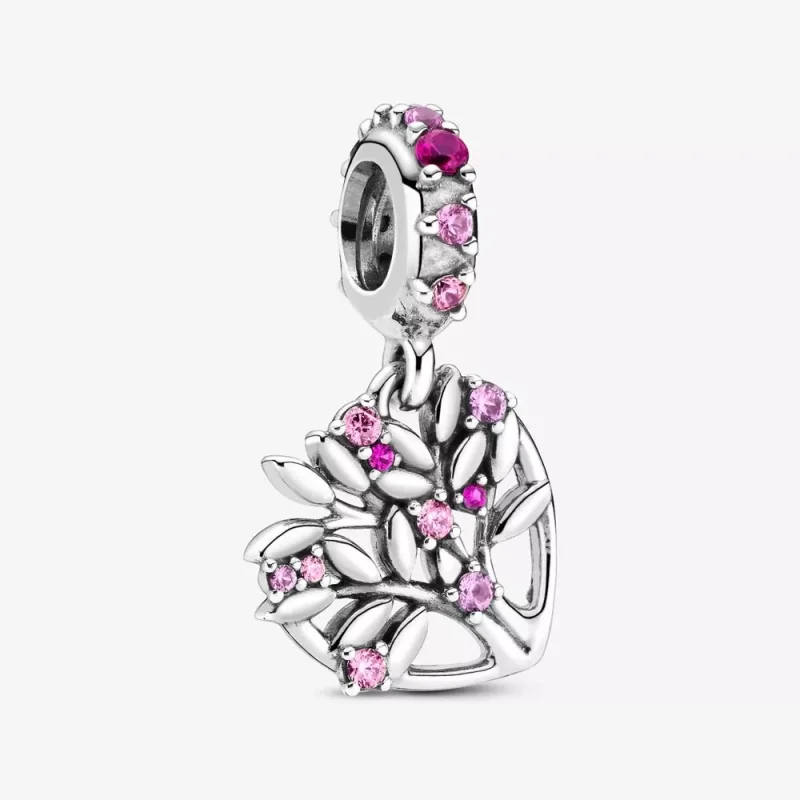 (immagine per) Charm pendente PANDORA a cuore rosa Albero della famiglia - 799153C01