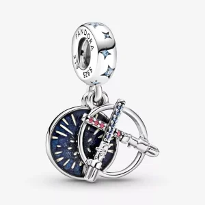 Star Wars, Charm pendente PANDORA doppio Spada laser - 799252C01 (immagine per) Star Wars, Charm pendente PANDORA doppio Spada laser - 799252C01