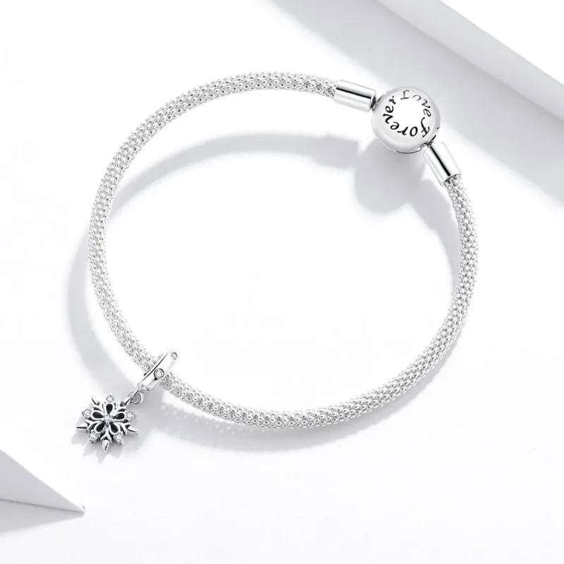 (immagine per) Charm Pendente tipo Pandora Fiocco di neve di cristallo - SCC1649 - Visualizza 3