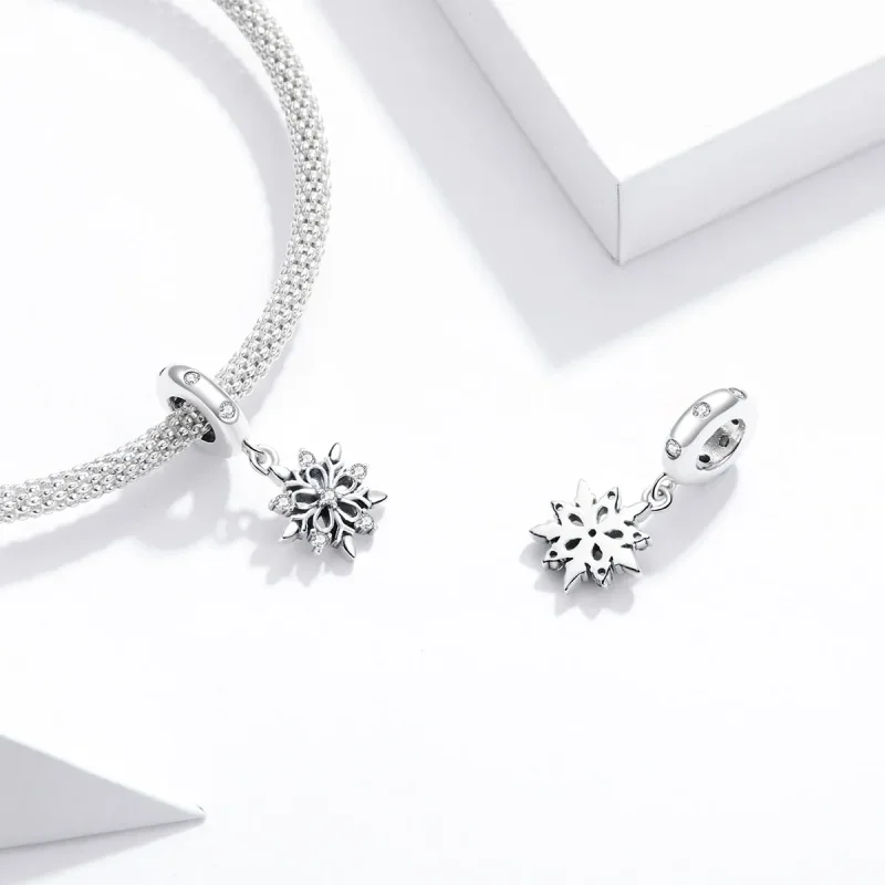 (immagine per) Charm Pendente tipo Pandora Fiocco di neve di cristallo - SCC1649 - Visualizza 4