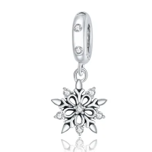 (immagine per) Charm Pendente tipo Pandora Fiocco di neve di cristallo - SCC1649
