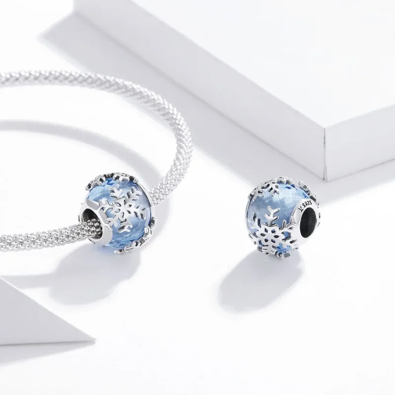 (immagine per) Charm tipo Pandora Fiocco di neve di cristallo - SCC1666 - Visualizza 4