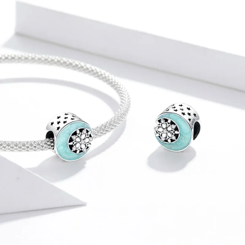 (immagine per) Charm tipo Pandora Neve e chiaro di luna - SCC1653 - Visualizza 4