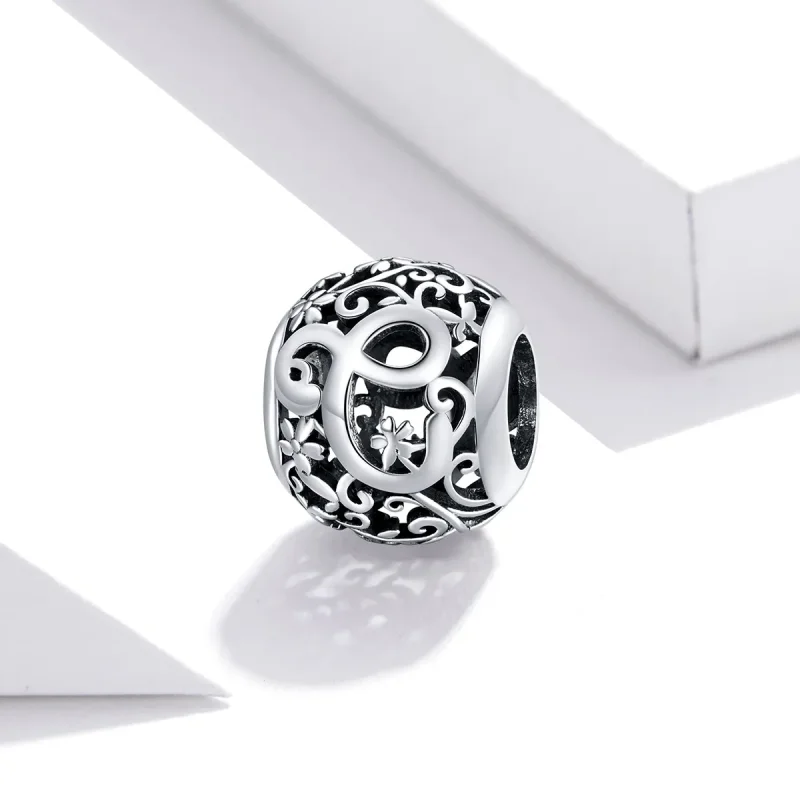 (immagine per) Charm tipo Pandora Openwork Fiore Lettera C - SCC1444-C - Visualizza 2
