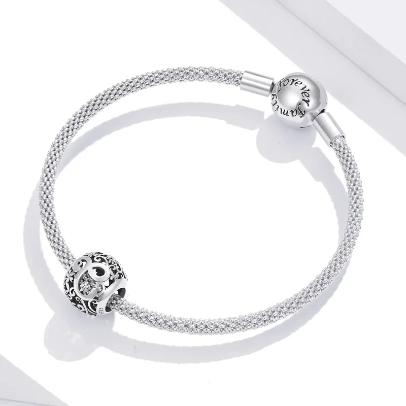 (immagine per) Charm tipo Pandora Openwork Fiore Lettera C - SCC1444-C - Visualizza 3