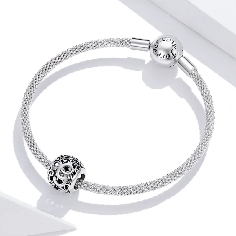 (immagine per) Charm tipo Pandora Openwork Fiore Lettera G - SCC1444-G - Visualizza 3