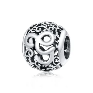 (immagine per) Charm tipo Pandora Openwork Fiore Lettera G - SCC1444-G