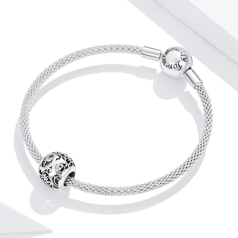 (immagine per) Charm tipo Pandora Openwork Fiore Lettera X - SCC1444-X - Visualizza 3
