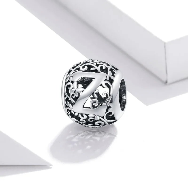 (immagine per) Charm tipo Pandora Openwork Fiore Lettera Z - SCC1444-Z - Visualizza 2