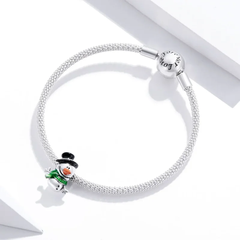 (immagine per) Charm tipo Pandora Piccolo pupazzo di neve - SCC1665 - Visualizza 3