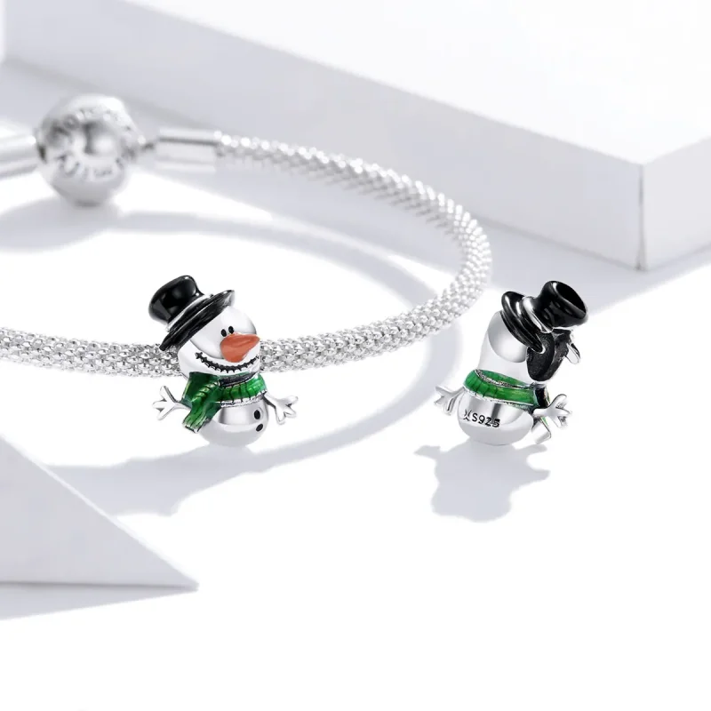 (immagine per) Charm tipo Pandora Piccolo pupazzo di neve - SCC1665 - Visualizza 4