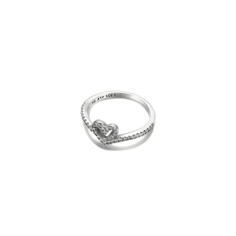 (immagine per) Anello PANDORA Cuore Desiderio Scintillante - 199302C01 - Visualizza 3