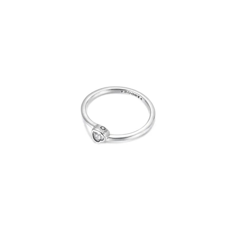 (immagine per) Anello PANDORA Cuore Inclinato - 199267C02 - Visualizza 3