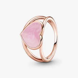 (immagine per) Anello Pandora Dichiarazione di cuore rosa vortice - 189263C01