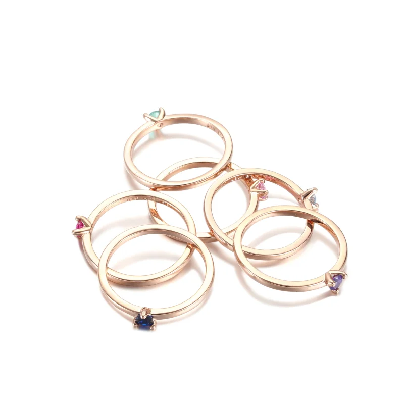 (immagine per) Anello PANDORA Solitario Azzurro - 189259C02 - Visualizza 4