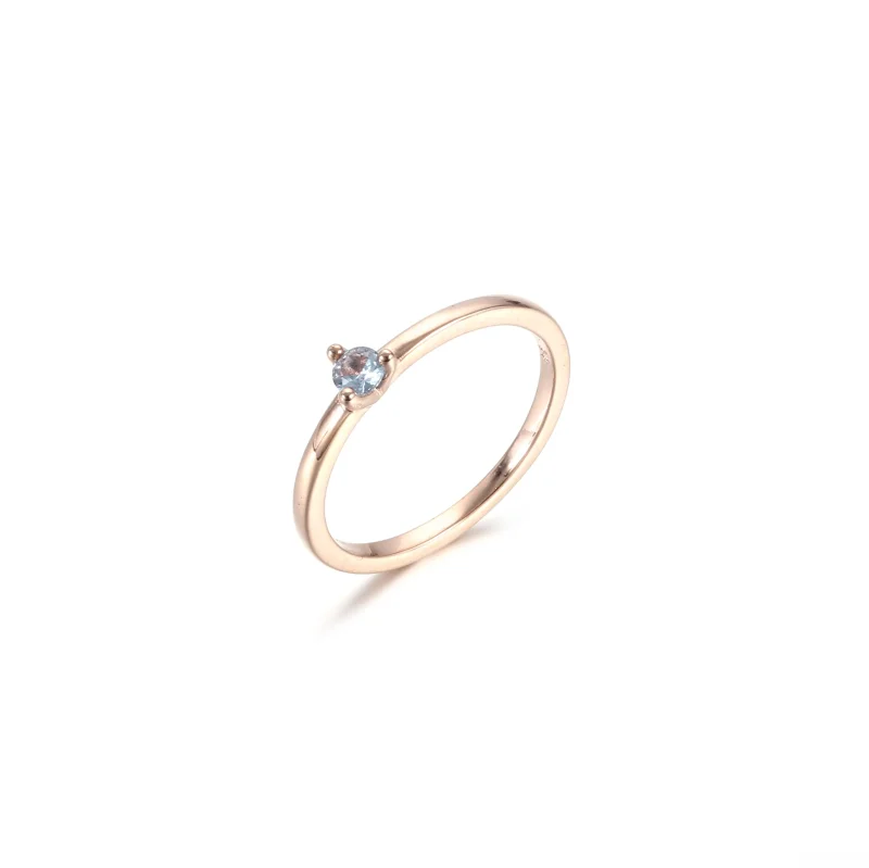 (immagine per) Anello PANDORA Solitario Azzurro - 189259C02 - Visualizza 7