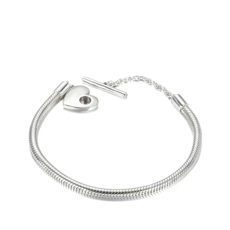 (immagine per) Bracciale PANDORA con Chiusura a T e Cuore - 599285C00 - Visualizza 4
