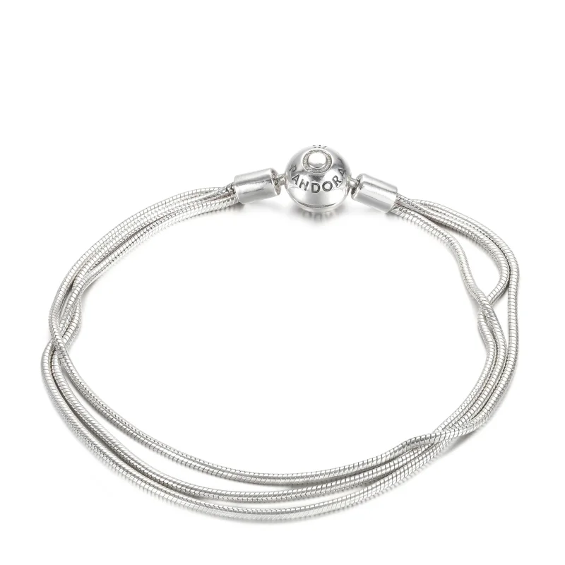 (immagine per) Bracciale PANDORA Multifilo con Chiusura a Sfera - 599338C00 - Visualizza 2