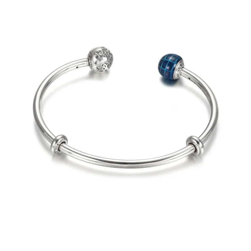 (immagine per) Bracciale Pandora pianeta e globo blu - 599223C01 - Visualizza 3