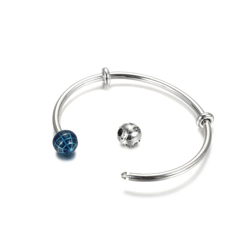 (immagine per) Bracciale Pandora pianeta e globo blu - 599223C01 - Visualizza 5