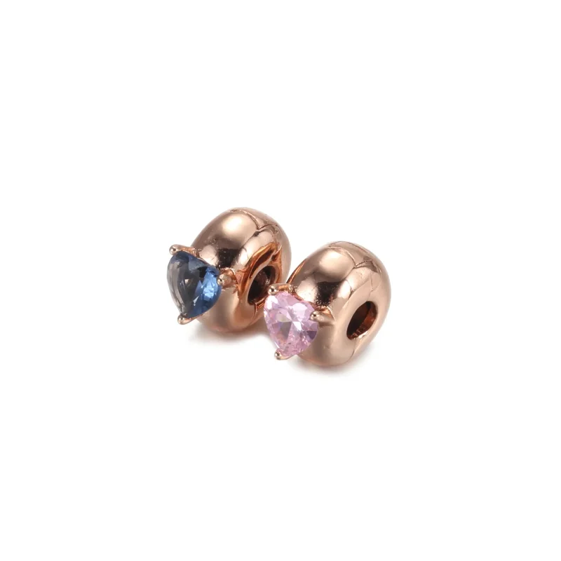 (immagine per) Charm Clip Pandora Solitario Cuore Blu - 789203C02 - Visualizza 2