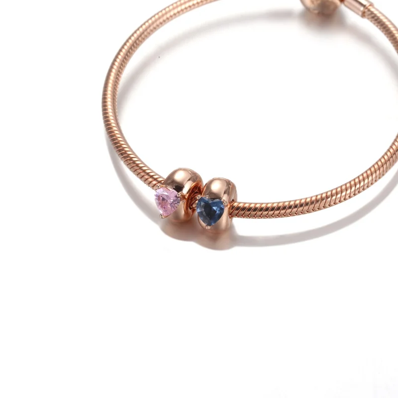 (immagine per) Charm Clip Pandora Solitario Cuore Blu - 789203C02 - Visualizza 7