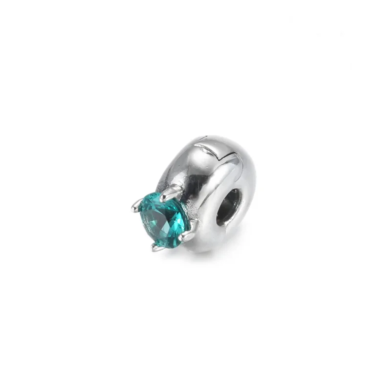 (immagine per) Charm Clip Pandora Solitario Rotondo Viola - 799204C02 - Visualizza 4