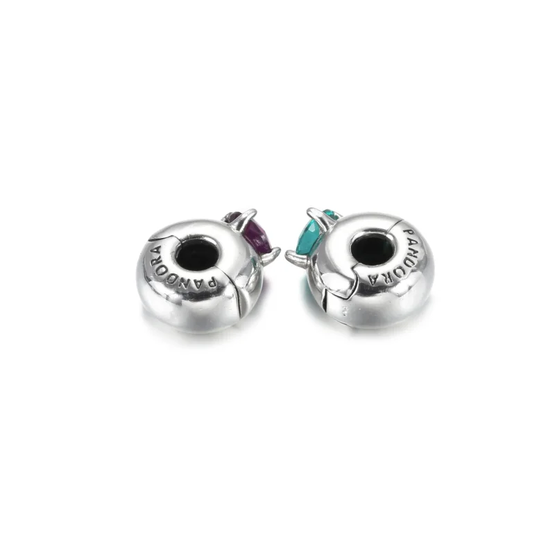 (immagine per) Charm Clip Pandora Solitario Rotondo Viola - 799204C02 - Visualizza 6