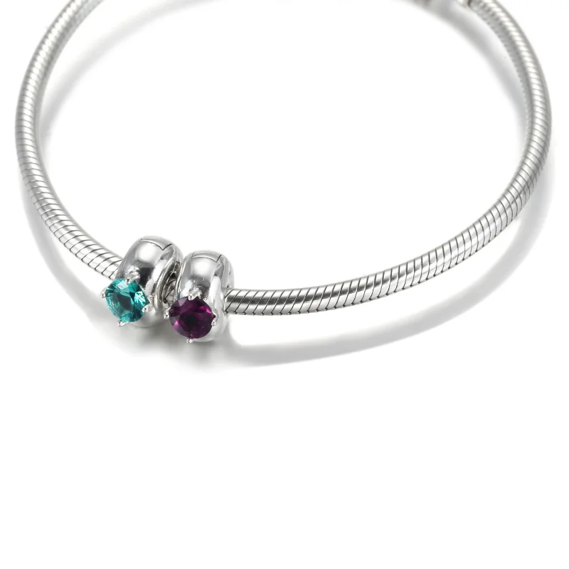 (immagine per) Charm Clip Pandora Solitario Rotondo Viola - 799204C02 - Visualizza 8