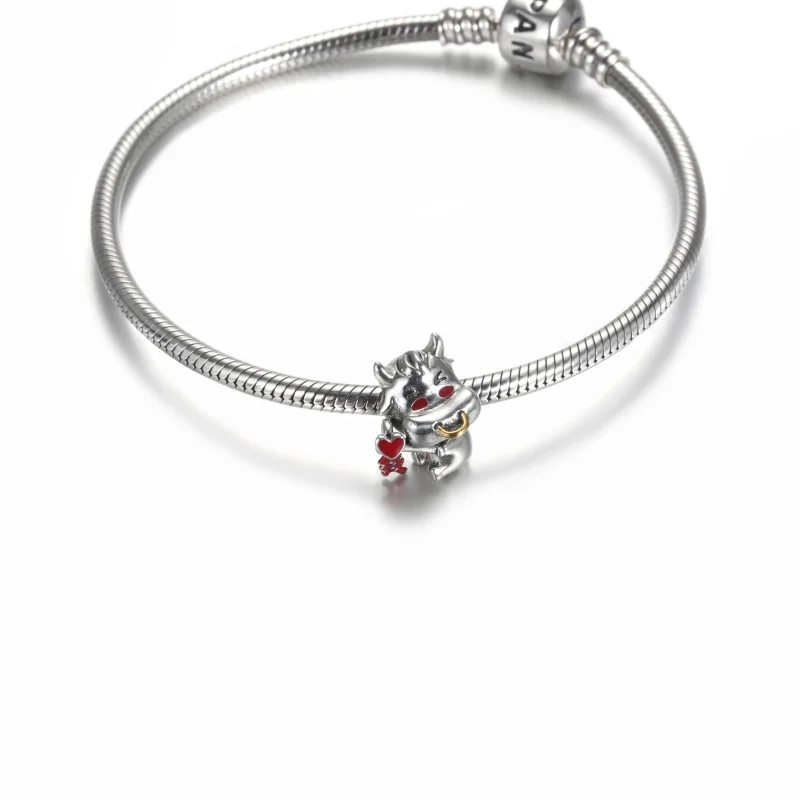 (immagine per) Charm Pandora Bue carino - 799268C01 - Visualizza 5