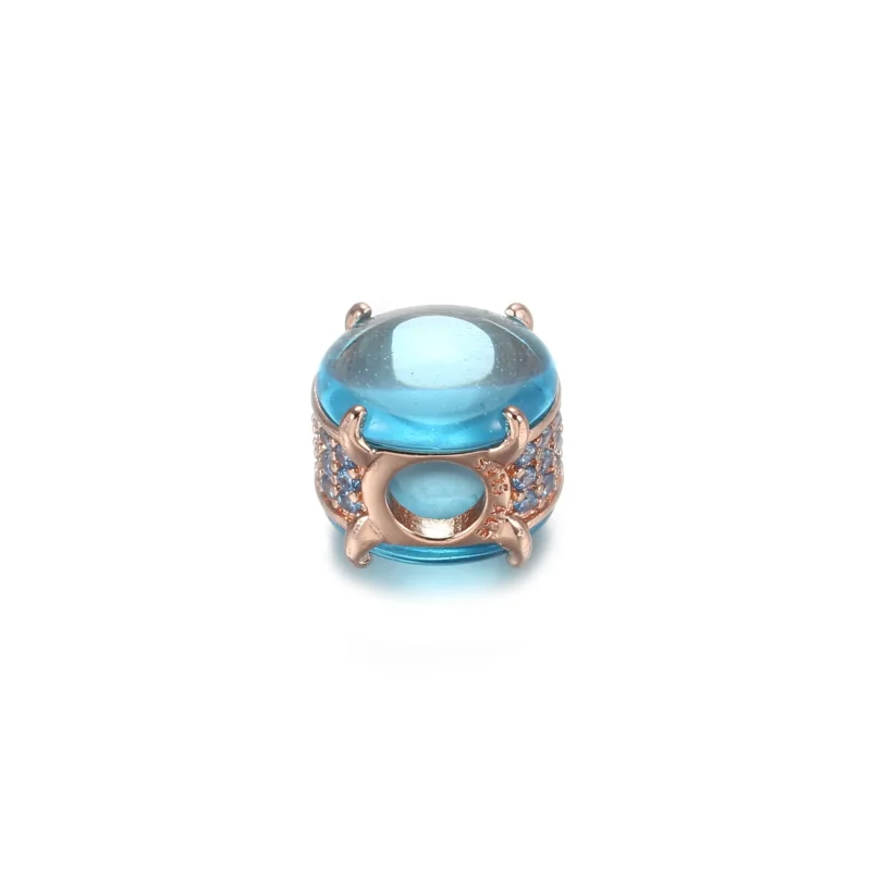 (immagine per) Charm Pandora Cabochon ovale blu - 789309C01 - Visualizza 3