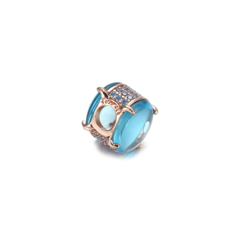 (immagine per) Charm Pandora Cabochon ovale blu - 789309C01 - Visualizza 4